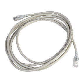 Dc6pcurj03gym Category 6 Patch Cord Utp 3m Grey Schneider Electric Global