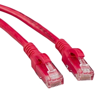 DCEPCURJ01RDM - Category 5e, Patch Cord, UTP, 1M, Red | Schneider ...