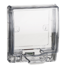 ZENcelo Full-Time Weatherproof Single Gang Socket Cover (Transparent) IP55