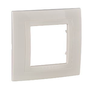 Mgu2 002 25m Unica Basic Cover Frame 1 Gang Ivory Ivory