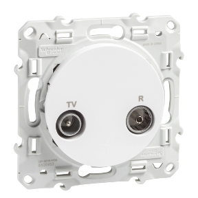 S520453 Odace Tv R Socket Intermediate Socket Passage White