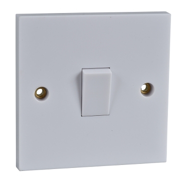 Lot De 3 Interrupteurs Simples 10A - Chrome - Zenitech