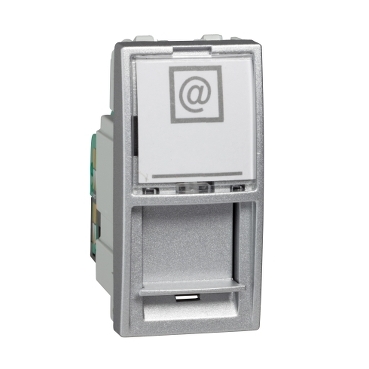 MGU3.410.30 - Unica Top/Class - 1 RJ45 socket (S-One) - 1 m