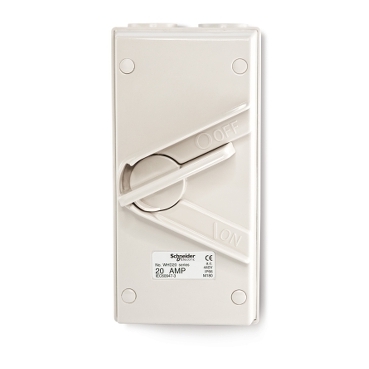 20A 440V Wheatherproof Surface Mount Double Pole Isolating Switch IP66