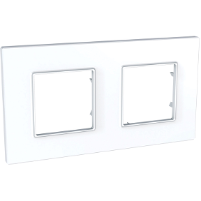 Mgu2 704 18 Unica Quadro Cover Frame 2 Gangs H71 V71 White Schneider Electric Global