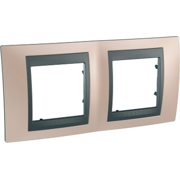 MGU66.004.296 - Unica Top - cover frame - 2 gangs, H71