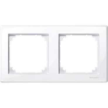 MTN478225 - M-Smart frame, 2-gang, active white, glossy 