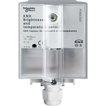 MTN663991 - KNX brightness and temperature sensor, light grey