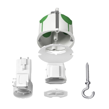 IMT35021 - Multifix Air DCL, boîte de centre avec couv. Affleur,  connecteur, douille, piton - Professionnels