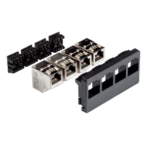 Vdir512001 Lexcom Home Bloc De Brassage Equipe De 4 Rj45 Cat6