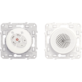 S520583 Odace Radio And Loudspeaker Socket White Schneider