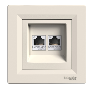 Eph4800123 Asfora Double Data Socket Rj45 Cat 6 Utp