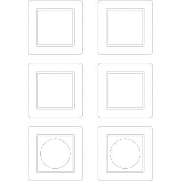MTN4061-3500 - Labelling sheets for 1 gang frame, System M ...