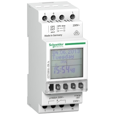 Schneider Electric Interruptor horario anual programable de 4 canales -  CCT15940