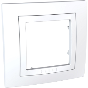 Mgu2 002 18 Unica Basic Cover Frame 1 Gang White White