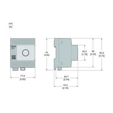 EcoStruxure Panel Server - universal wireless, concentrator modbus gateway 110-277 VAC/DC - TI