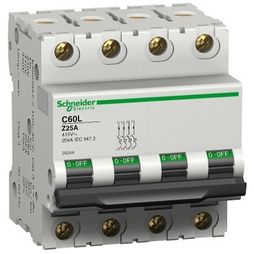 26239 - C60 - circuit breaker - C60L - 4P - 6A - Z curve