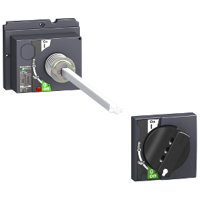 Lv429338 Extended Rotary Handle Compact Nsx 100 160 250 Black Handle Shaft Length 185 To 600 Mm Ip55 Schneider Electric Global