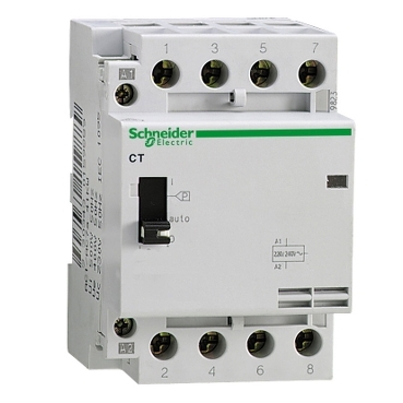 15983 - contactor CT with manual control - 4 poles - 4 NO - 25 A 