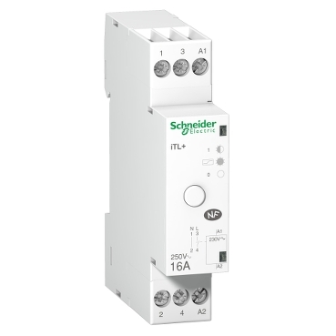 Acti9 iTL+ Schneider Electric Télérupteur modulaire silencieux et compatible avec les éclairages LED