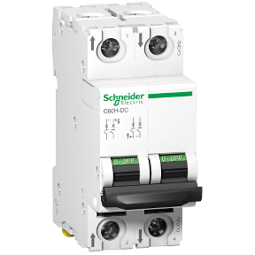 n Miniature Circuit Breaker C60h 2 Poles 63 A C Curve Schneider Electric Global