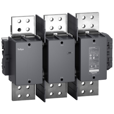 Contactors to control motors up to 1000 A (560 kW / 400 V) or resistive loads up to 2600 A