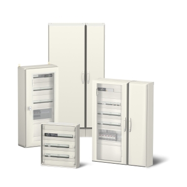 Panel building system for wall-mounted or floor-standing switchboards, up to 630 A supplied