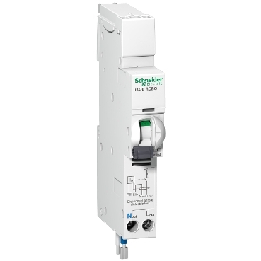 Single pole wide RCBO for loadcentre
