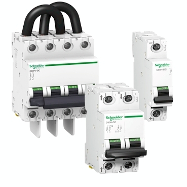 Acti 9 C60H-DC & C60PV-DC Schneider Electric DC 회로 보호를 위한 초소형차단기