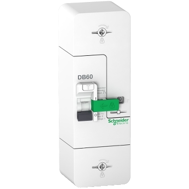 Resi9 DB60 Schneider Electric Disjoncteur de branchement utilisé en tête d’installation d’abonnés BT, de 3 à 36 kVA.