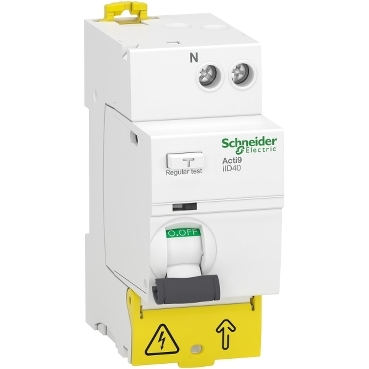 Acti 9 iID40 Schneider Electric Interruptores de corriente residual función "Cabecera de Grupo" con entrada parte inferior