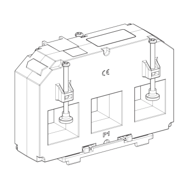 METSECTV70100 - LVCT - 3-in-1 solid core CT RJ45 - 70mm entraxe - 1000A ...