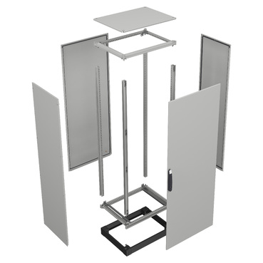 Bottom and top frame, PanelSeT SFN, for electrical enclosure W1000 D400mm, roof included-3