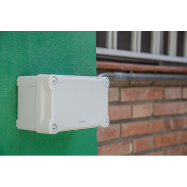NSYTBP29248 - PC box IP66 IK08 RAL7035 Int.H275W225D80 Ext