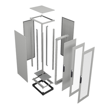 PanelSeT for IT network and server cabinets Schneider Electric Steel-made industrial enclosures, hosting 19-inch IT server racks and network racks