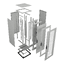 PanelSeT SFN IT W800 exploded view - Technical Illustration