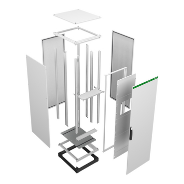 PrismaSeT HD modular electrical enclosure - Exploded view