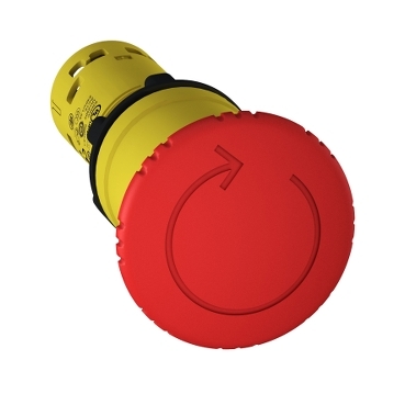 XB7NS8445 - Monolithic emergency stop, Harmony XB7, plastic