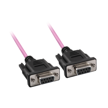 TSXCANCBDD1 - CANopen cordset - molded female SUB-D9 connectors - standard  - IP20 - UL - 1 m