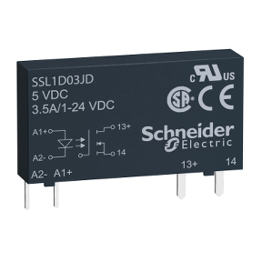Ssl1d03jd Solid State Relay 3 5 A Dc Switching Input 3 12 V Dc Output 1 24 V Dc Schneider Electric Global