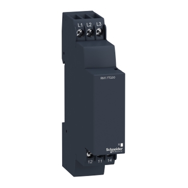 Modular 3-phase supply control relay, 5 A, 1 CO, 208...480 V AC
