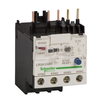 TeSys LR2 k Schneider Electric Thermal relays, coordinated with TeSys K contactors, to protect from overloads motors up to 12 A (5.5 kW / 400 V)