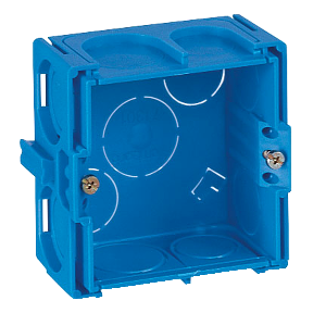 Modulo - boîte carrée à sceller - 1 poste - P30mm - entrées 2xØ20mm