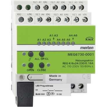 MEG6730-0001 - Heizungsaktor REG-K/6x24/230/0,16A | Schneider 