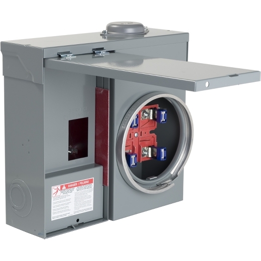 C125RB Meter mains, QO, combination service entrance, ringed socket