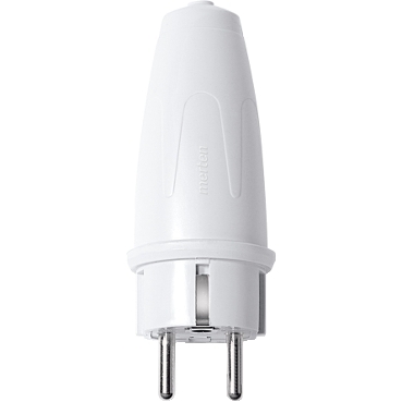125462 - PVC-SCHUKO-Stecker, polarweiß | Schneider Electric 