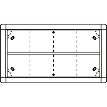 1882270 - Unterputzrahmen 8 Modulplätze, weiß | Schneider Electric  