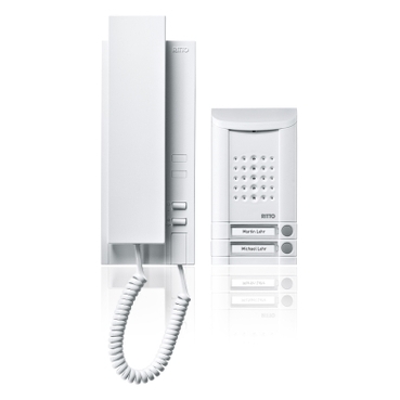 1673220 - Minivox Türsprech-Set 2 WE, weißalu | Schneider Electric 