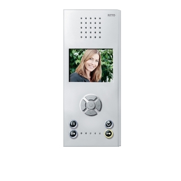 Interphone Vidéo Ritto Acero Color Inox – TwinBus 1 Logement, RGE1815