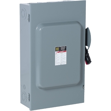 CHU364 - Safety switch, heavy duty, non fusible, 200A, 600VAC/VDC 